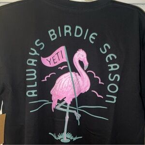 Black YETI Golf Flamingo Florida Graphic Tee